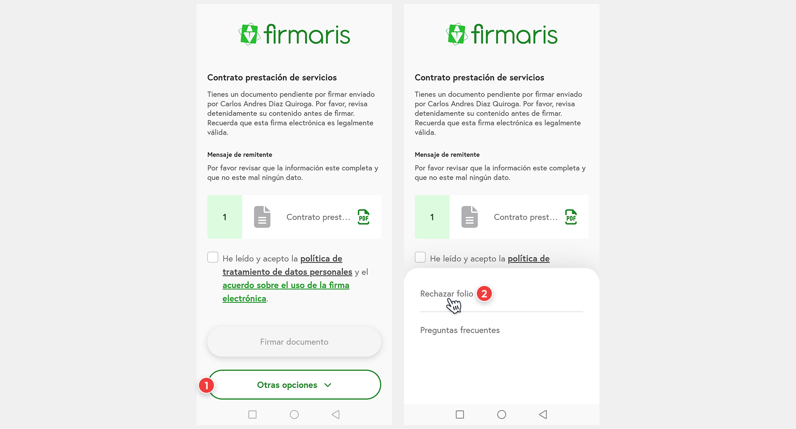 Formulario de credenciales