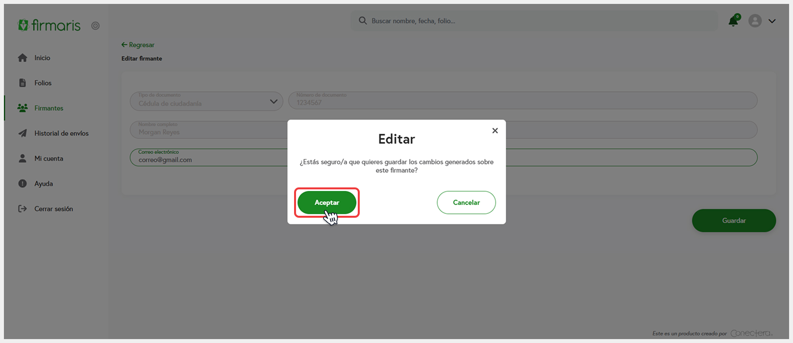 Formulario de credenciales